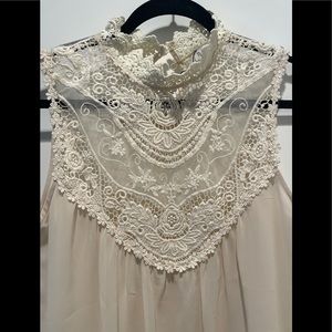 Sheer Sleeveless Top